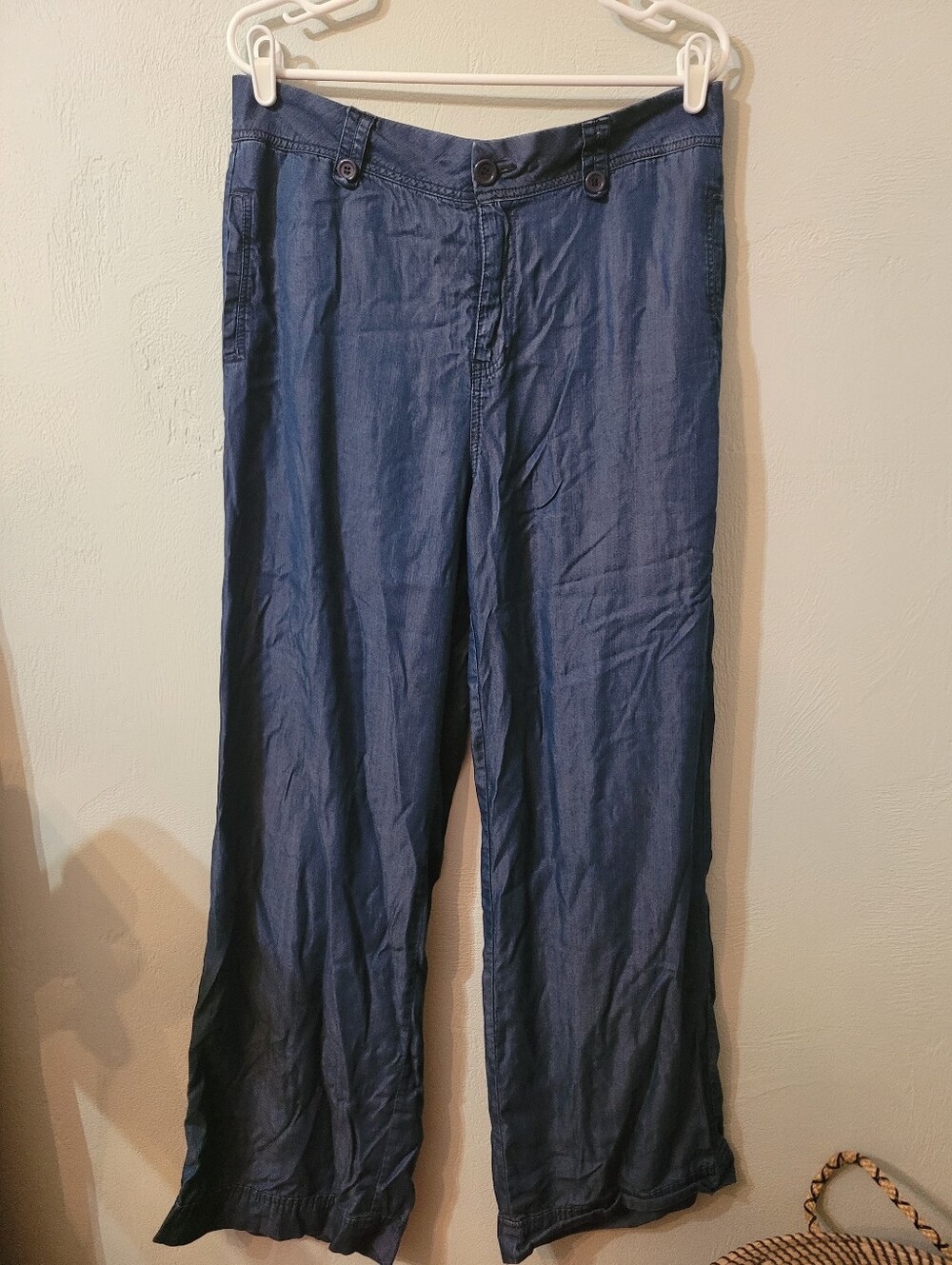 Versona Wide Leg Unique Palazzo Denim Pants Size 12!